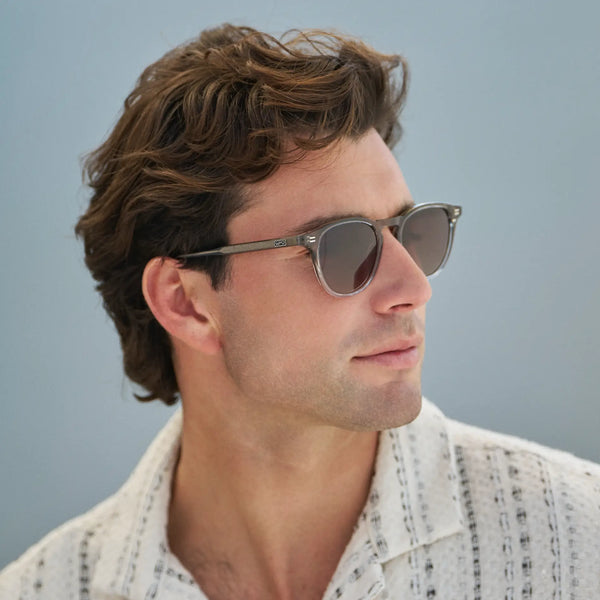 Cameron | Polarized - Charcoal Grey / Brown Gold Gradient Lens