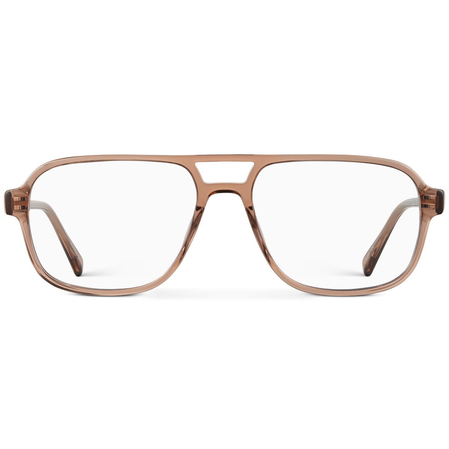 Light Crystal Brown || Light Brown Acetate frame with clear prescription lens