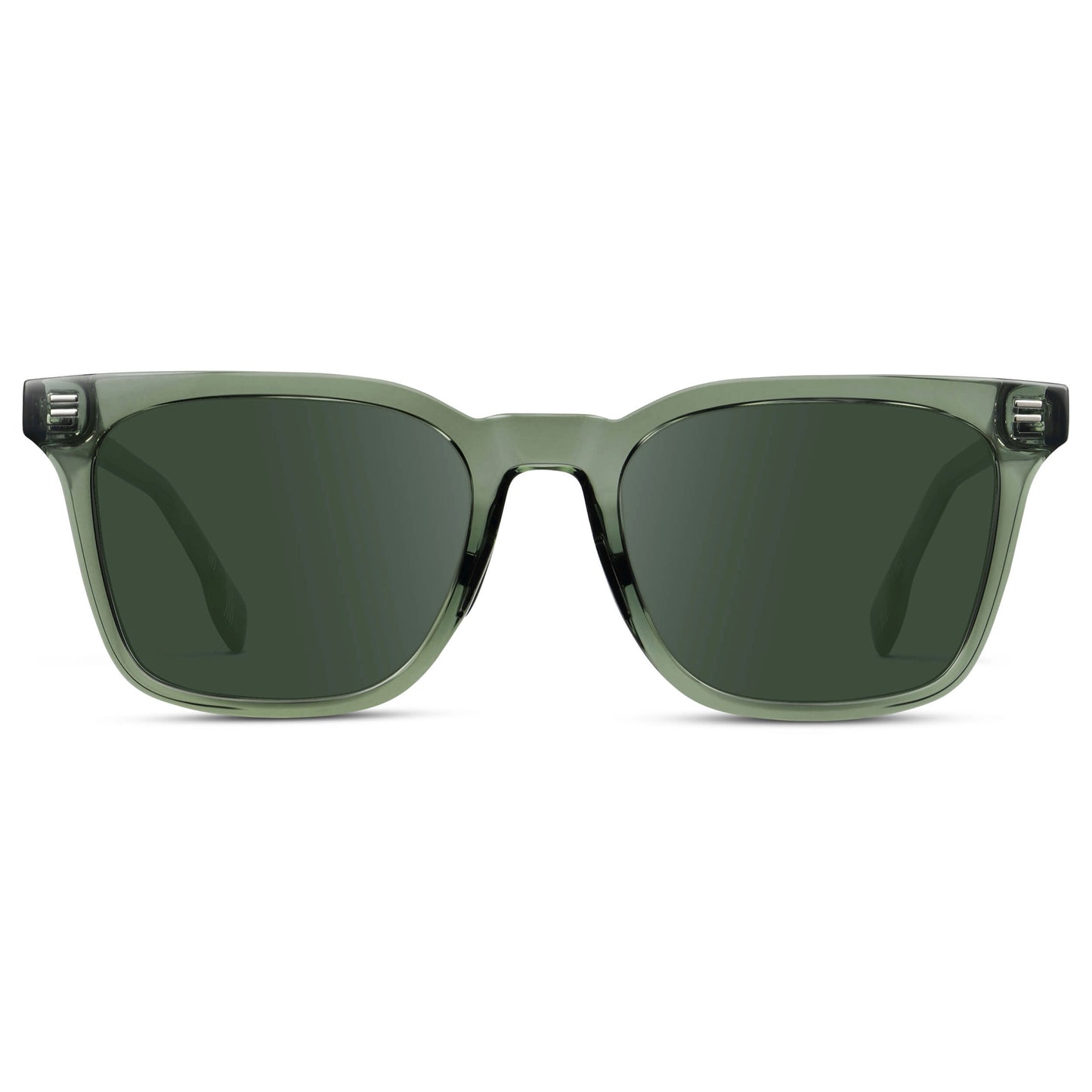 Crystal Agave Green / G15 || Men's Classic Rectangular Golf and Sport Prescription Sunglasses with Green Acetate Frame and Green Prescription Lens