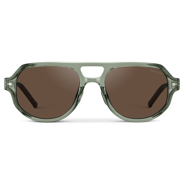 Clay | Polarized - Sage Green / Brown Lens