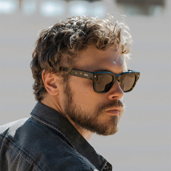 Clint | Polarized - Obsidian Gold Tortoise / Triple Black Lens