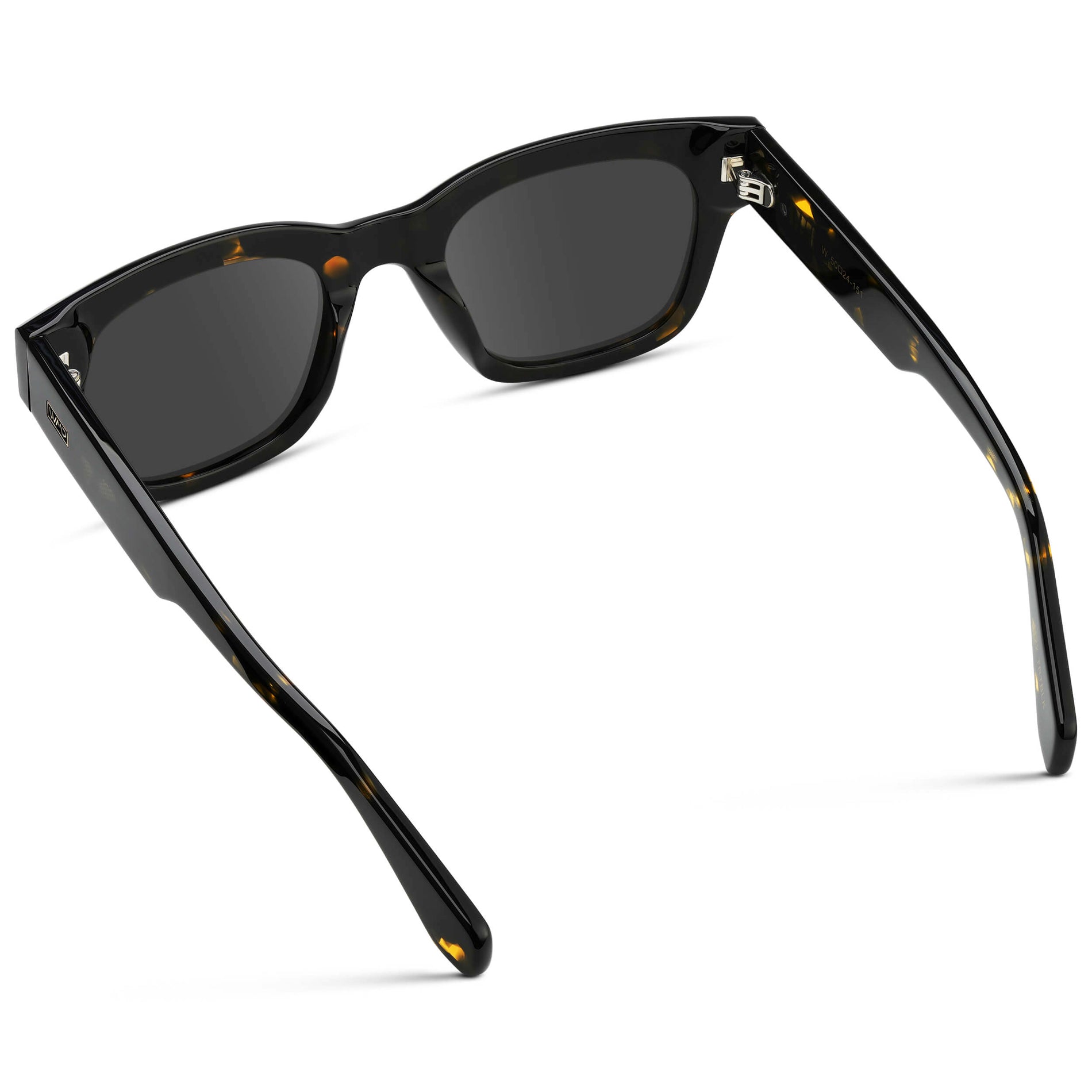 Obsidian Gold Tortoise / Grey || Men's Oversized Rectangular Prescription Sunglasses with Obsidian Gold Tortoise Acetate Frame and Grey Prescription Lens