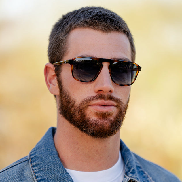 Emerson | Polarized - Whiskey Brown Tortoise / Blue Gradient Lens