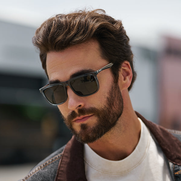 Jacob | Polarized - Stone Blue / Triple Black Lens