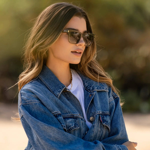 Dakota | Polarized - Crystal Moss Green / Brown Gradient Lens