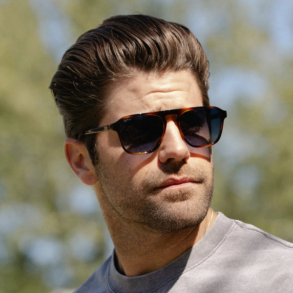 Emerson | Polarized - Whiskey Brown Tortoise / Blue Gradient Lens
