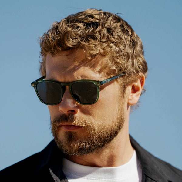 Nick | Polarized - Emerald Green / Black Lens