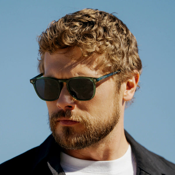 Nick | Polarized - Emerald Green / Black Lens
