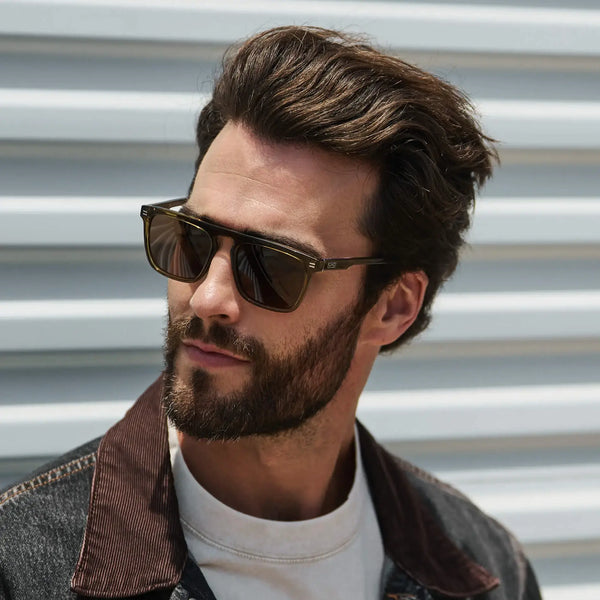 Sawyer | Polarized - Crystal Verde / Brown Lens