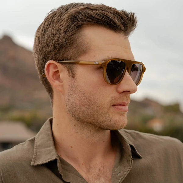 Wyatt | Polarized - Dune Brown / Maroon Brown Lens