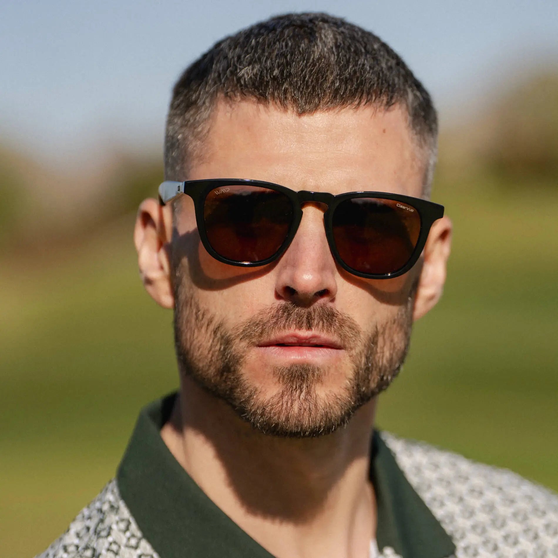 Black / Brown Lens || Black Round Frame Sunglasses with Brown Polarized Lenses