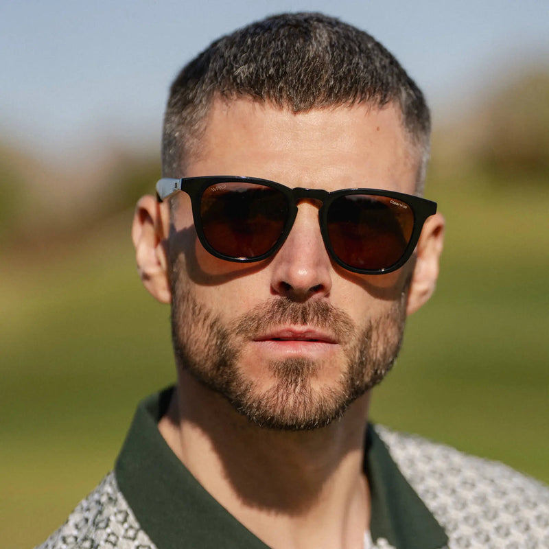 Wyndham | Polarized - Black / Brown Lens
