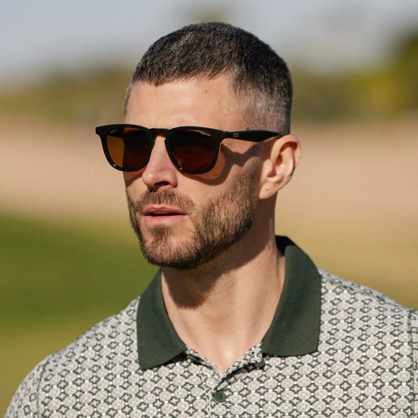 Black / Brown Lens || Black Round Frame Sunglasses with Brown Polarized Lenses