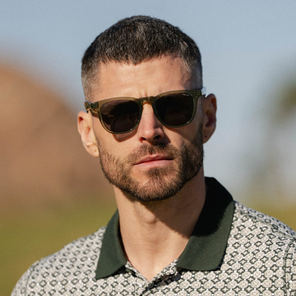 Wyndham | Polarized - Crystal Agave Green / Black Lens