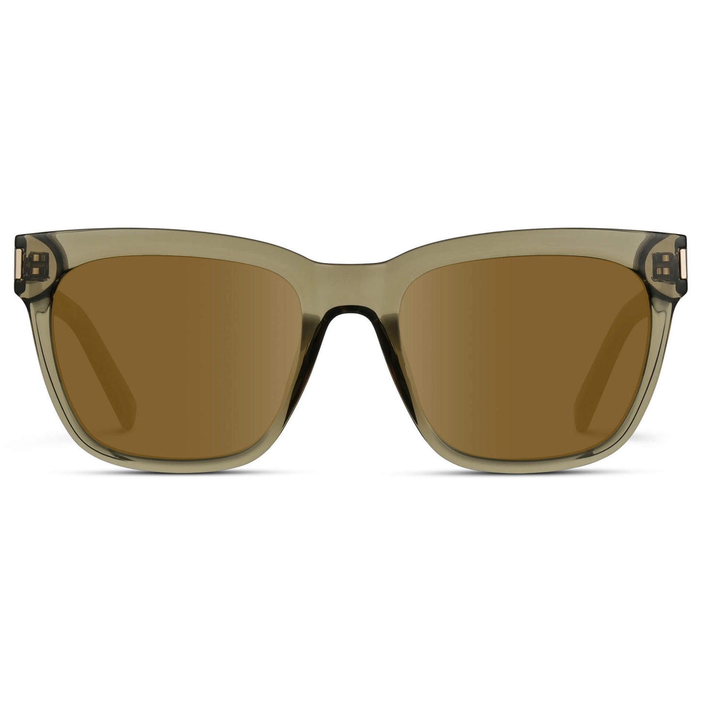 Crystal Moss Green / Amber Lens || Prescription Sunglasses