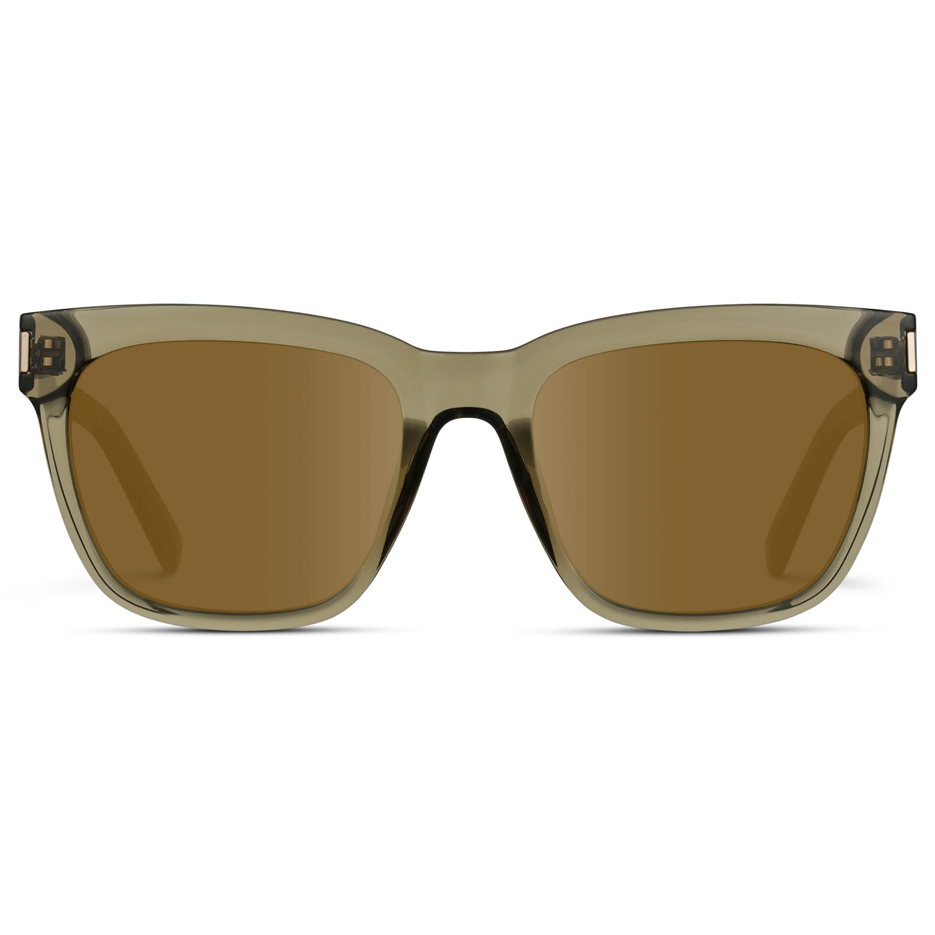 Crystal Moss Green / Amber Lens || Prescription Sunglasses