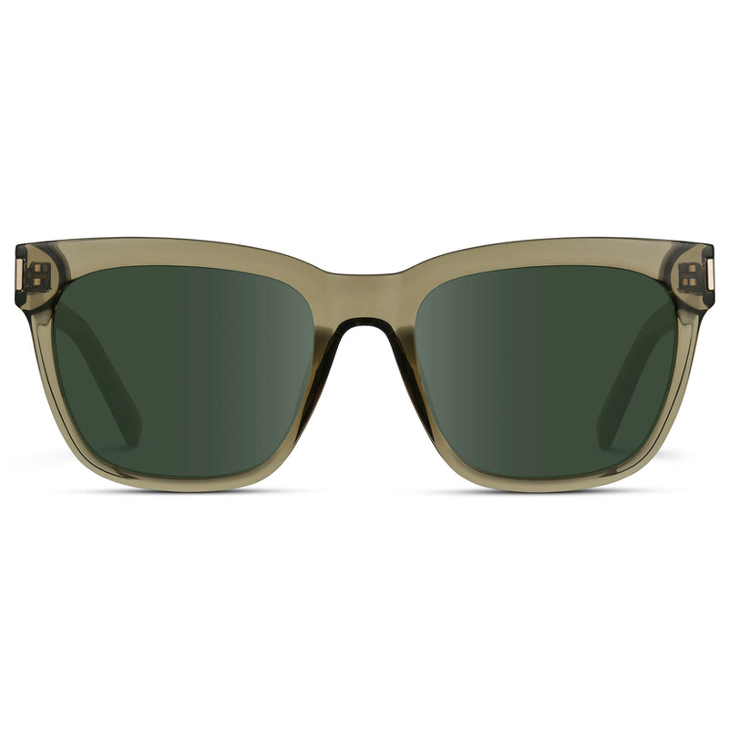 Dakota | Prescription Sunglasses - Crystal Moss Green / G15 Lens