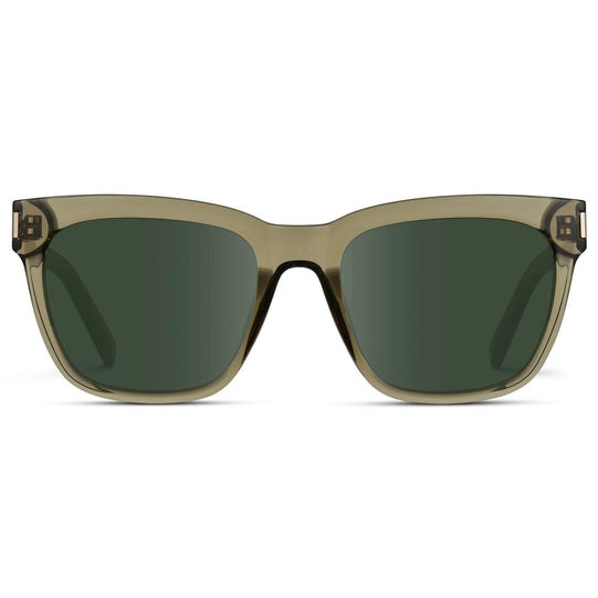 Crystal Moss Green / G15 Lens || Prescription Sunglasses