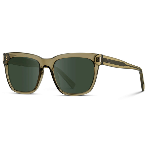 Dakota | Prescription Sunglasses - Crystal Moss Green / G15 Lens