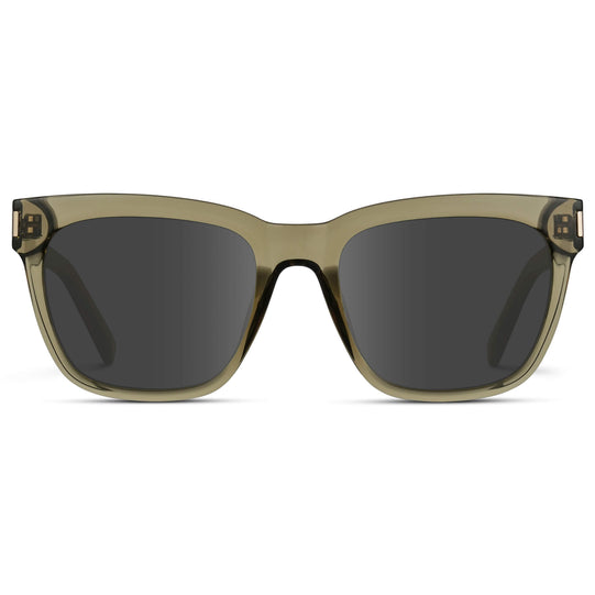 Crystal Moss Green / Grey Lens || Prescription Sunglasses