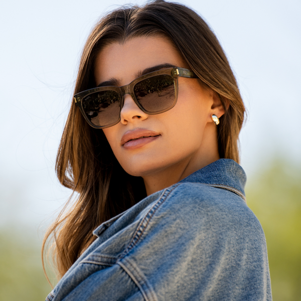 Dakota | Polarized - Crystal Moss Green / Brown Gradient Lens