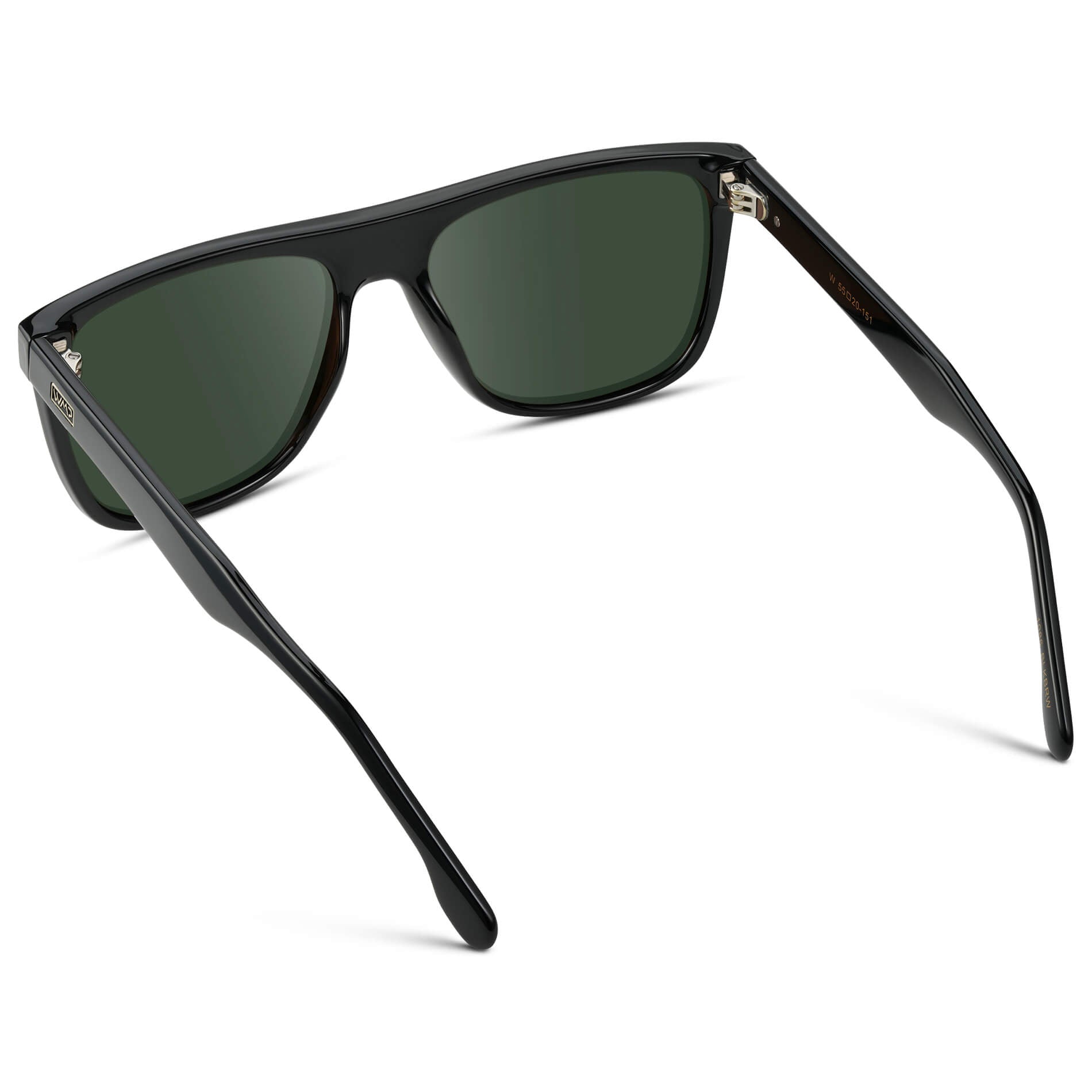 Black / G15 || Square Flat-Top Prescription Sunglasses