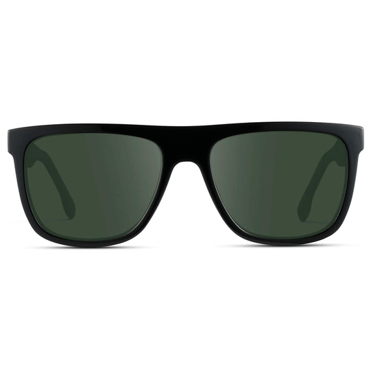 Black / G15 || Square Flat-Top Prescription Sunglasses