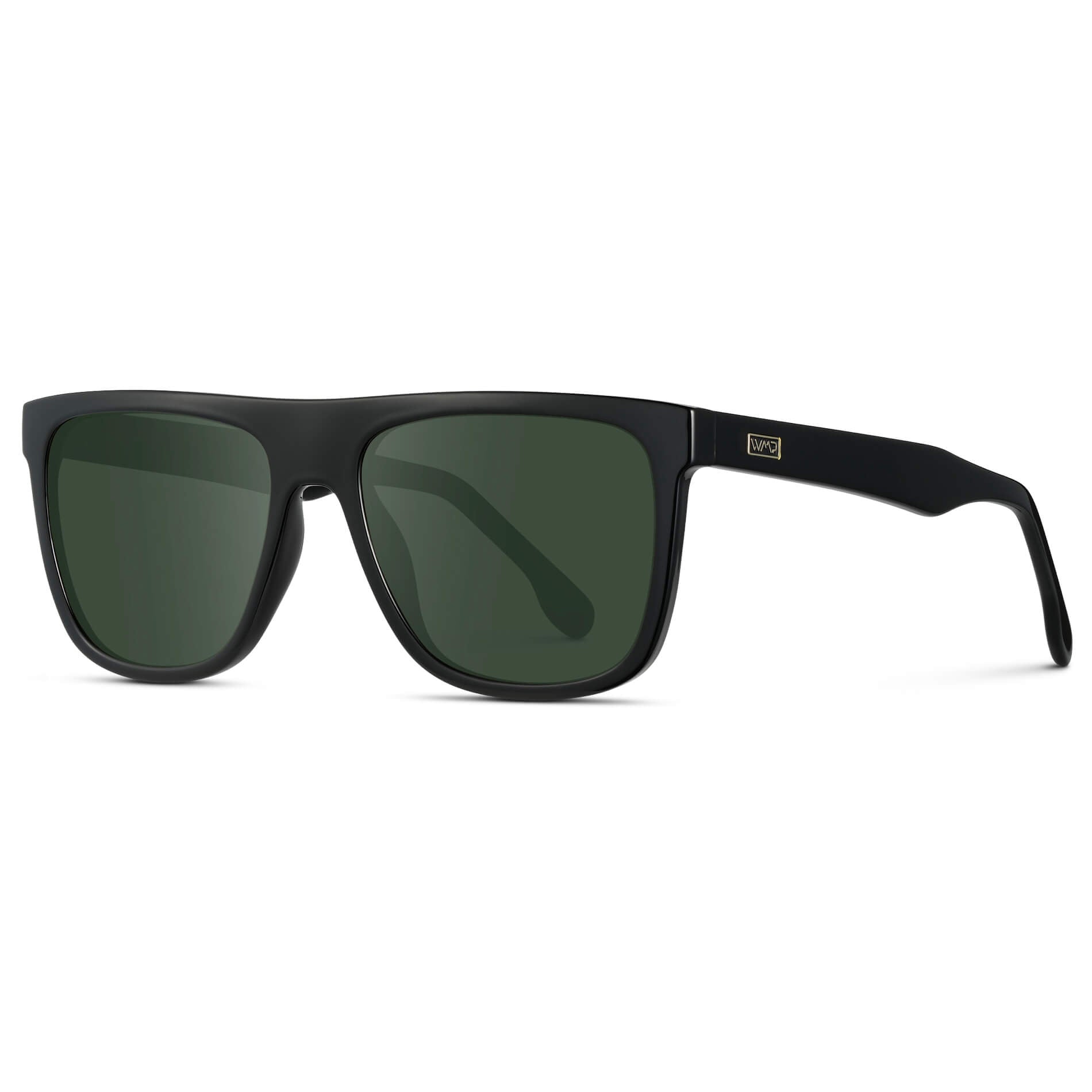 Black / G15 || Square Flat-Top Prescription Sunglasses