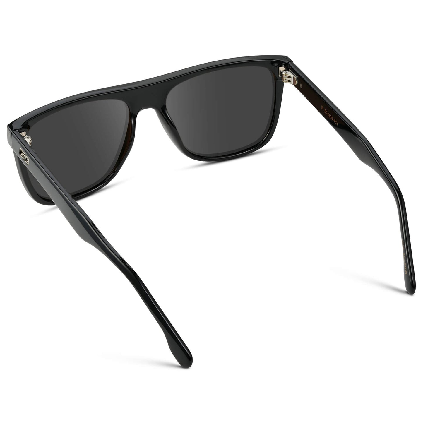 Black / Grey || Square Flat-Top Prescription Sunglasses