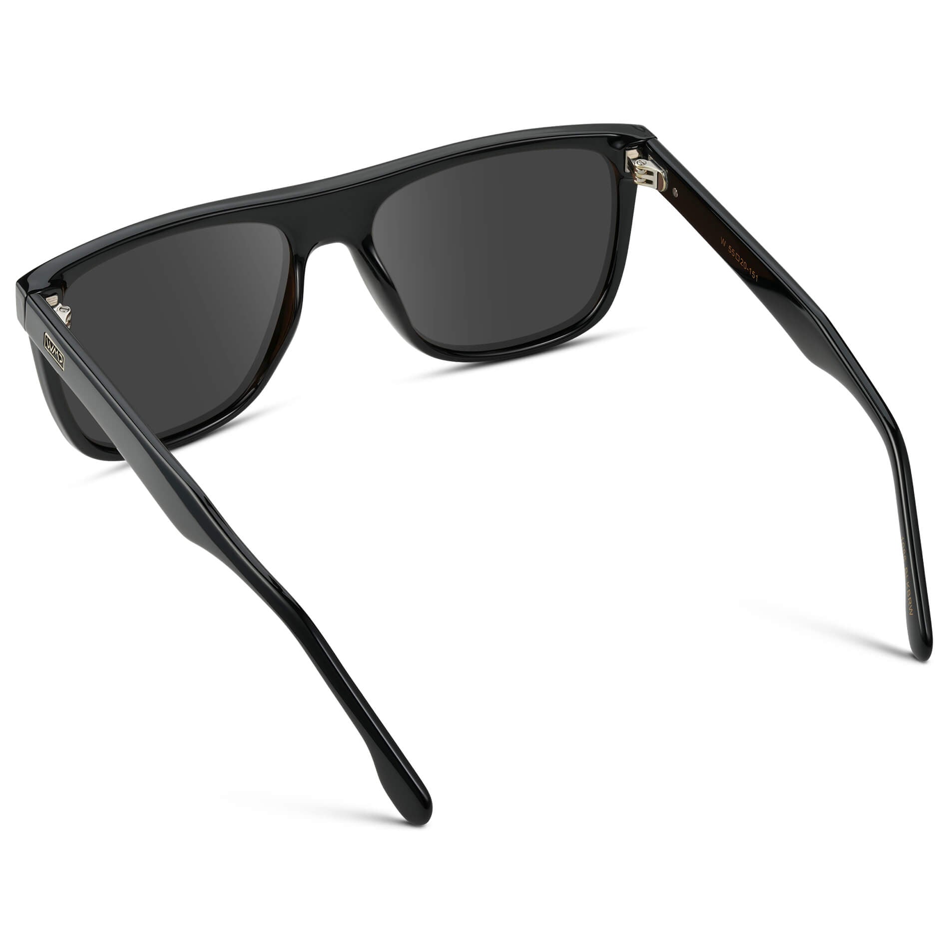 Black / Grey || Square Flat-Top Prescription Sunglasses