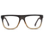 Carbon Champagne || Men's Square Prescription Glasses with Carbon Champagne Frames and Clear Lenses on a white background
