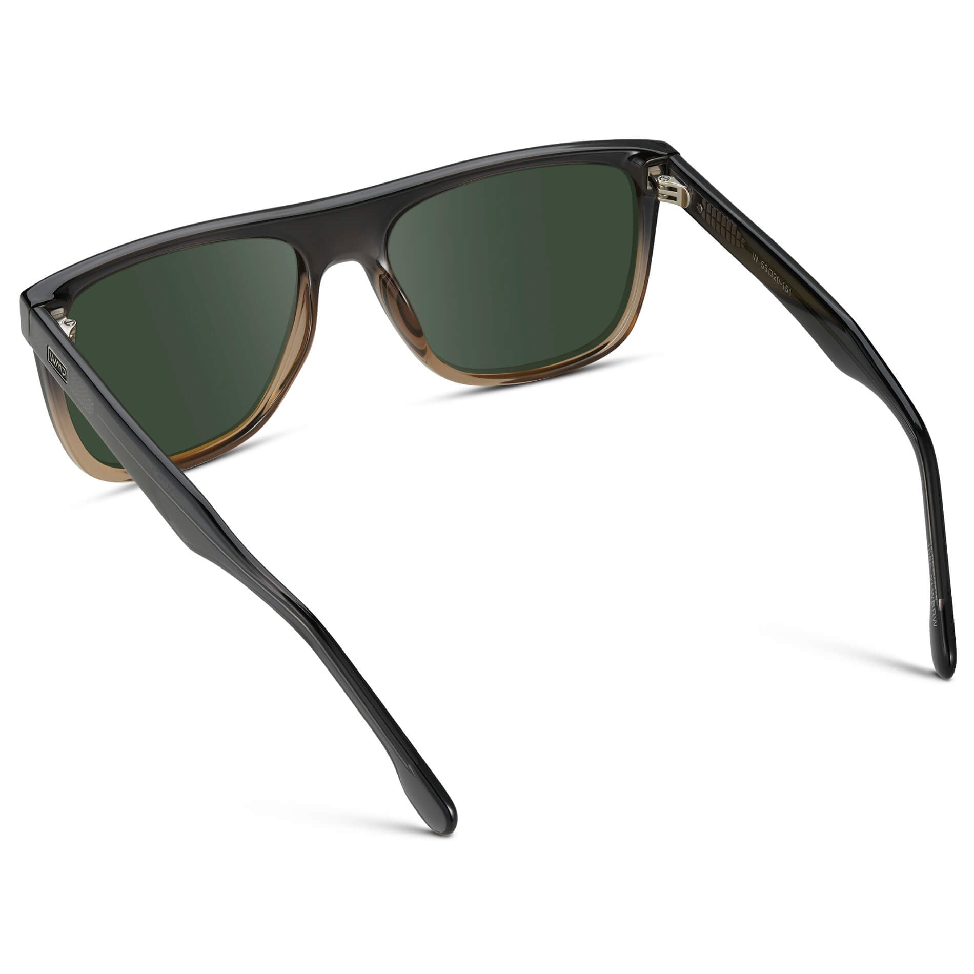 Carbon Champagne / G15 || Square Flat-Top Prescription Sunglasses