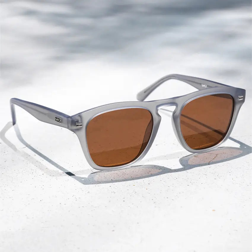 Moonrock Grey / Brown Lens || Acetate Sunglasses in Moonrock Grey with Brown Polarized Lenses