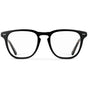 Black Tortoise || Men's Square Prescription Glasses with Black Tortoise Frames and Clear Lenses on a white background