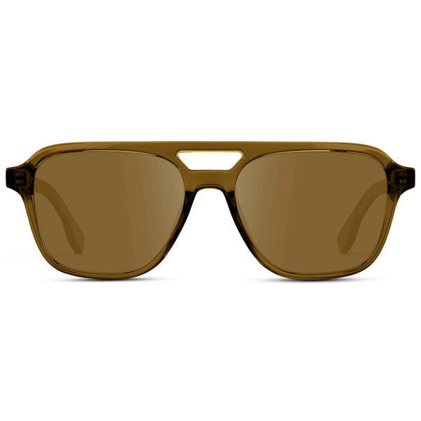 Dean | Prescription Sunglasses - Crystal Verde / Amber