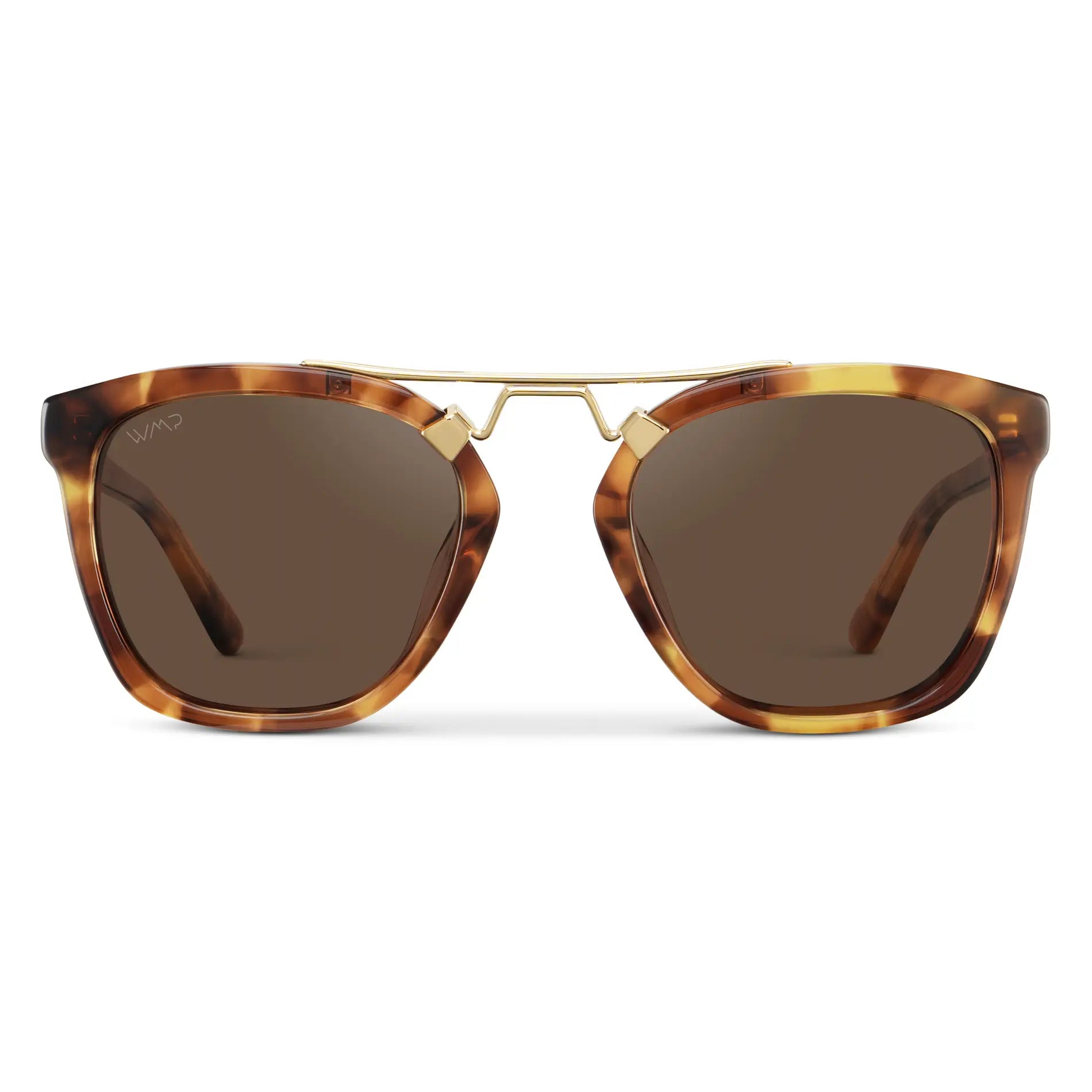 Honeycomb Tortoise / Brown Lens || Women's Trendy Honeycomb Tortoise Frame Sunglasses with Brown Polarized Lens