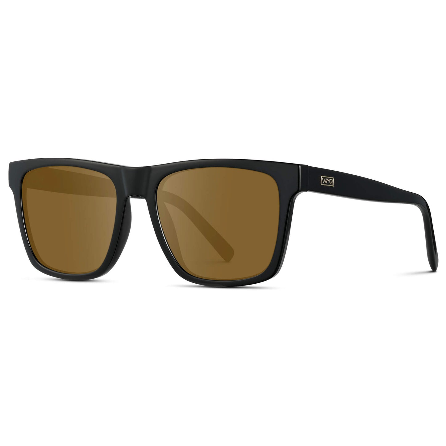 Black / Amber || Modern Square Prescription Sunglasses
