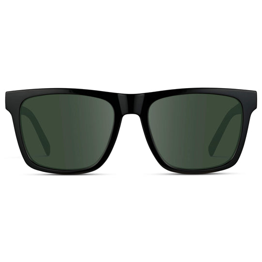 Black / G15 || Modern Square Prescription Sunglasses