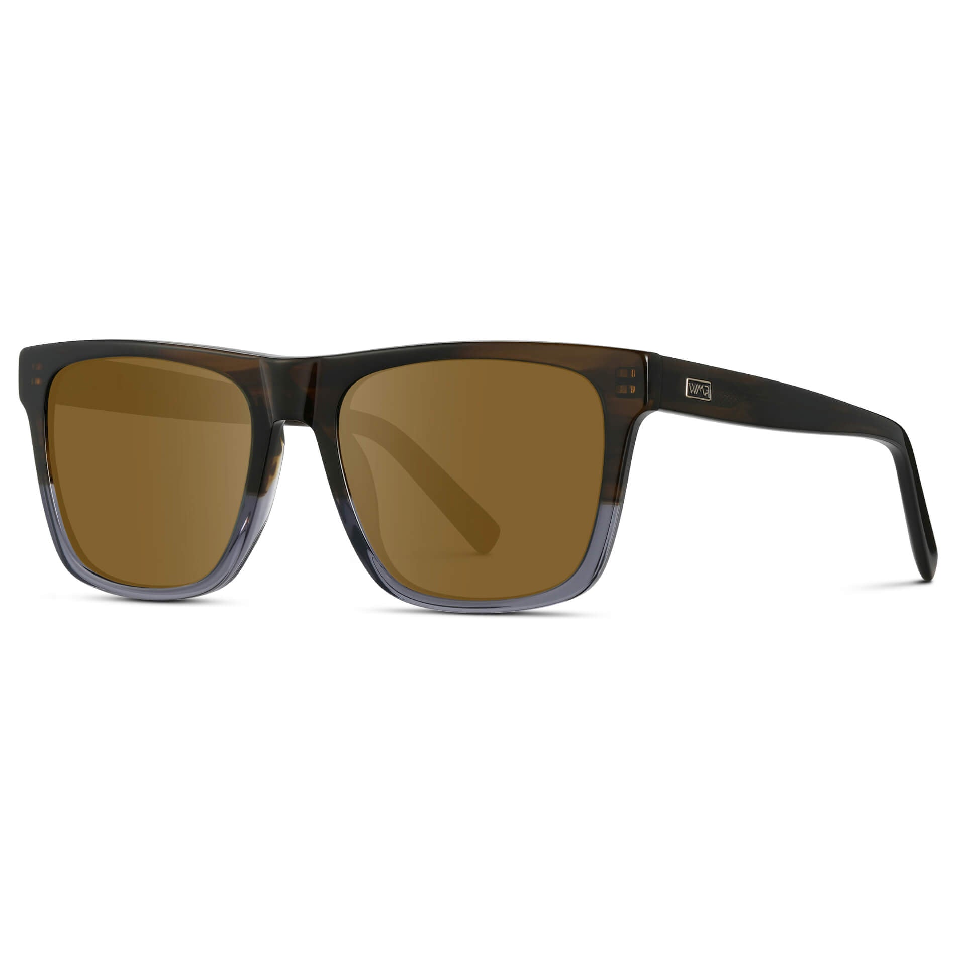 Blue Forest Fade / Amber || Modern Square Prescription Sunglasses