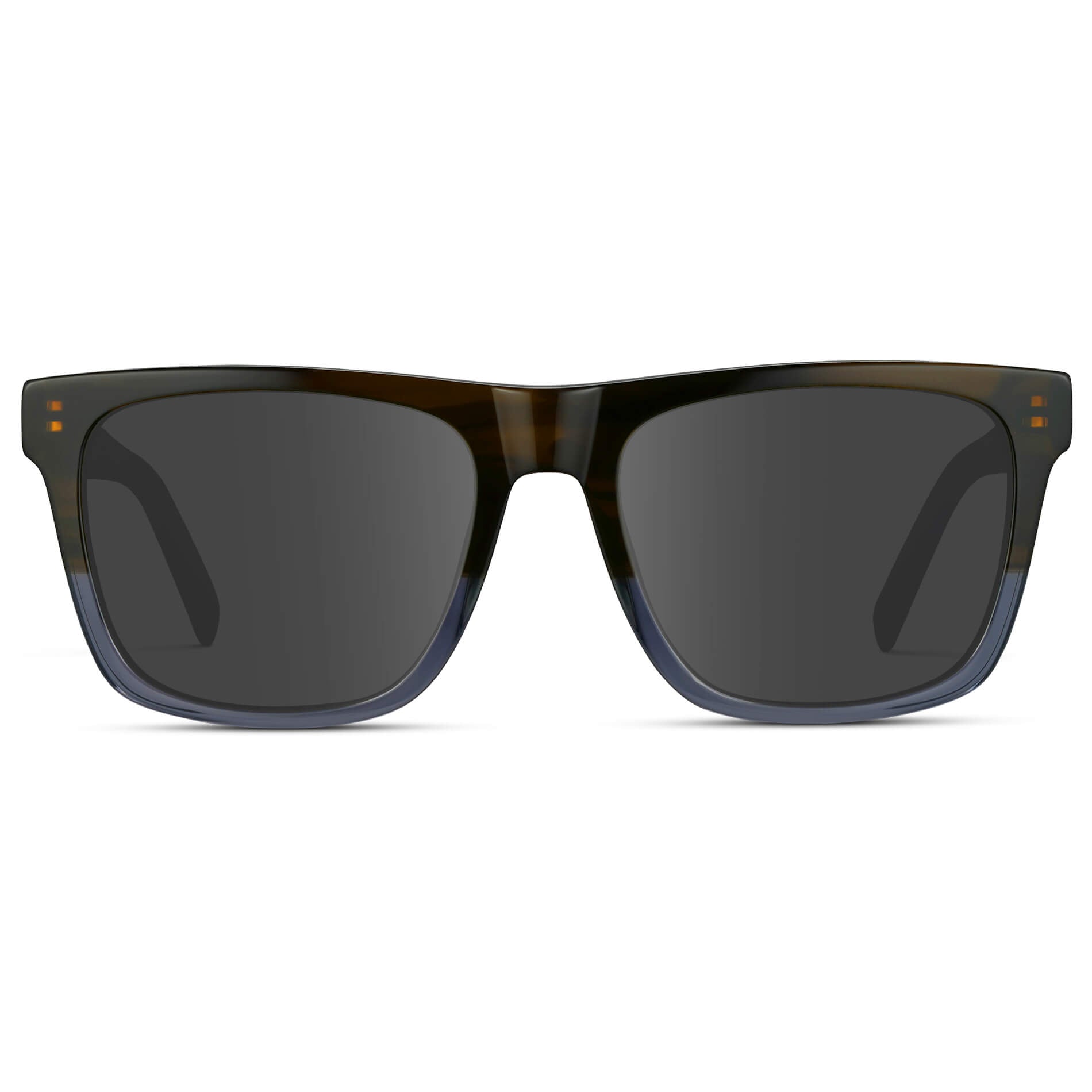 Blue Forest Fade / Grey || Modern Square Prescription Sunglasses