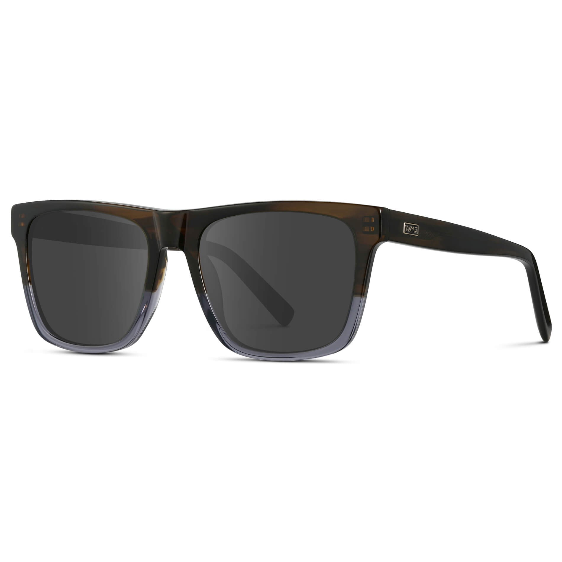 Blue Forest Fade / Grey || Modern Square Prescription Sunglasses