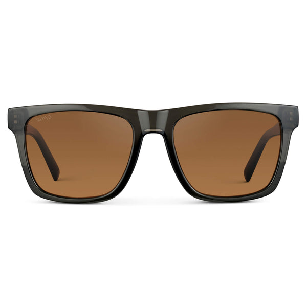 Denver | Polarized - Crystal Carbon Grey / Terracotta Lens