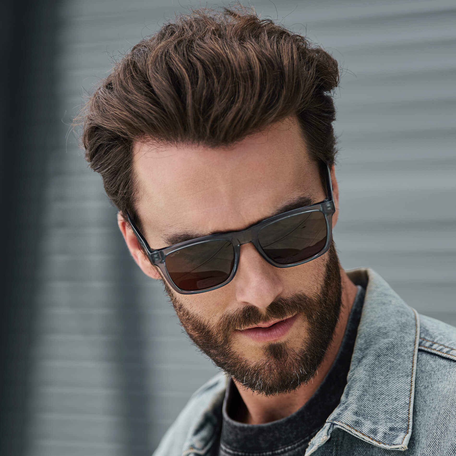 Crystal Indigo Blue / Dark Brown Lens