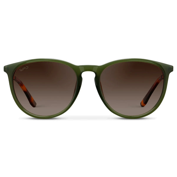 Drew | Polarized - Olive Green / Brown Gradient Lens