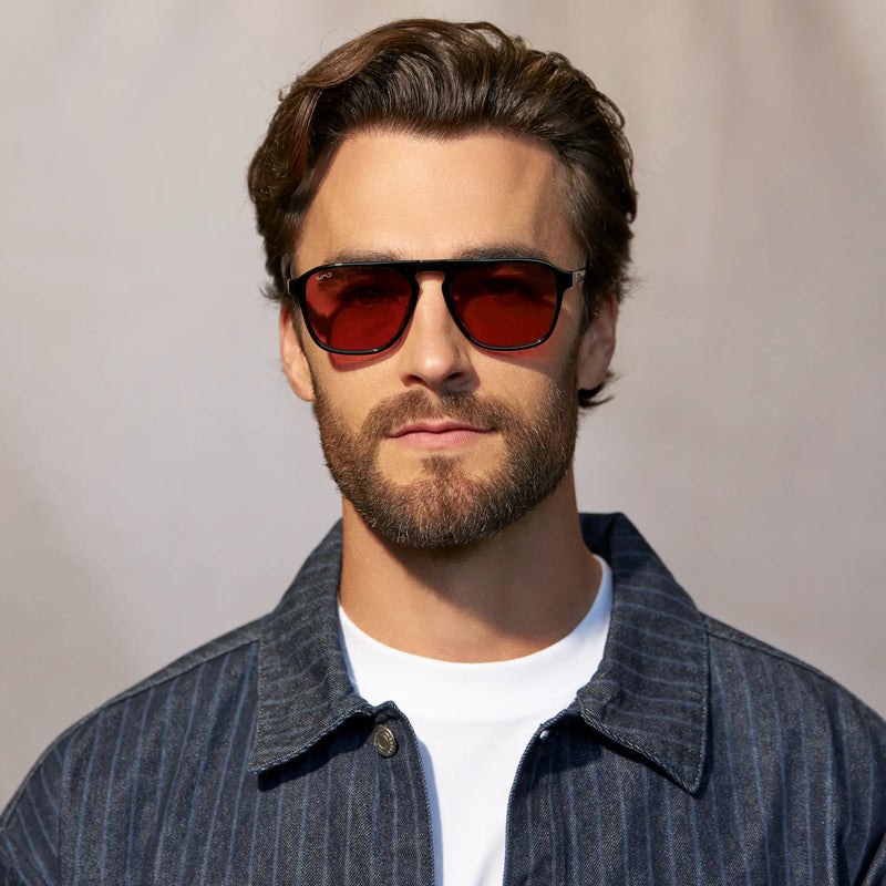 Emerson | Polarized - Black / Red Tinted Lens