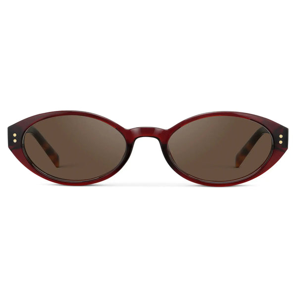 Esme - Red Garnet / Brown Lens