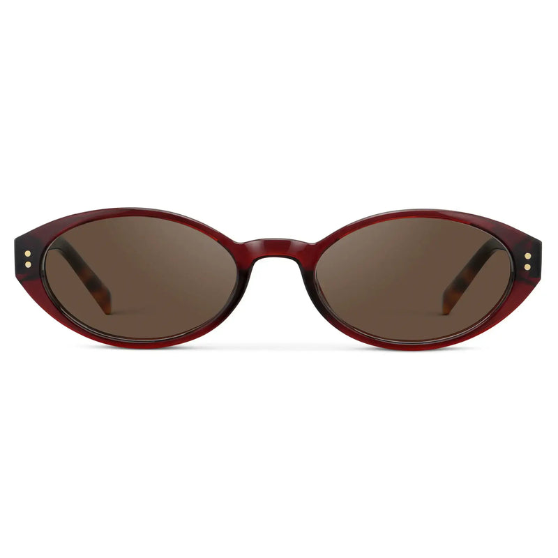 Esme - Red Garnet / Brown Lens