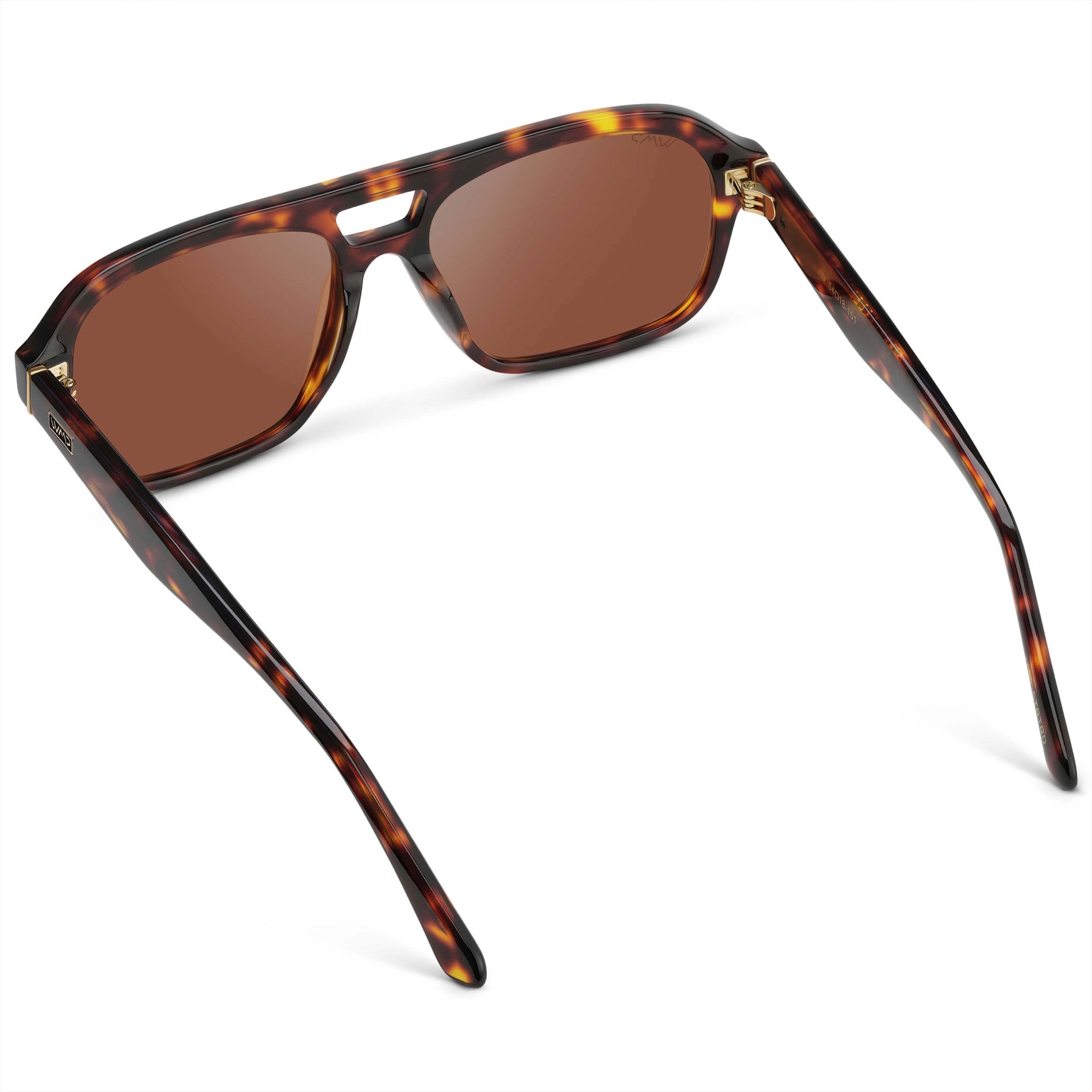 Ruby Tortoise / Tinted Red Lens || Women's Double Bridge Oversized Aviator Sunglasses with Ruby Tortoise Acetate Frame and Tinted Red Polarized Lens