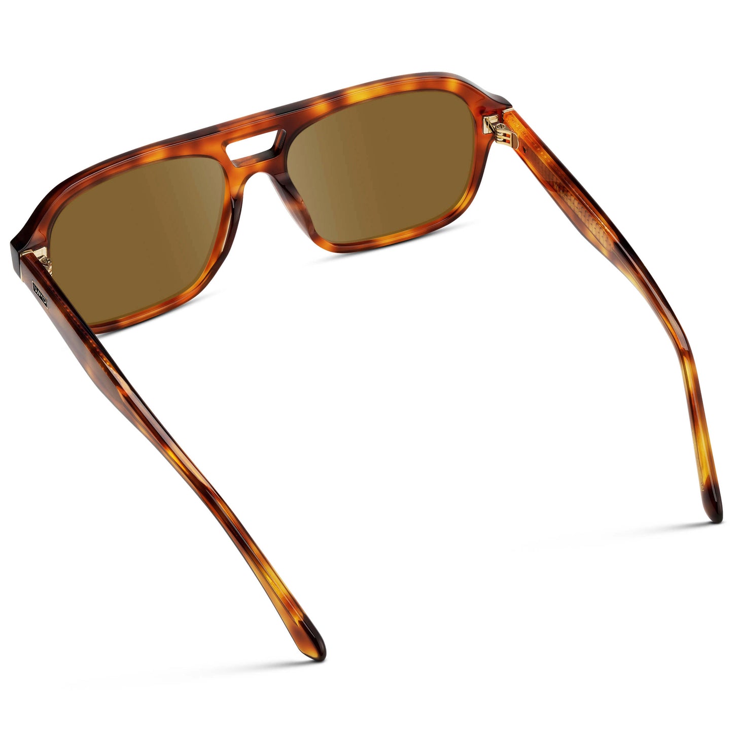 Saddlewood Tortoise / Amber || Women's Double Bridge Oversized Aviator Prescription Sunglasses with Ruby Tortoise Acetate Frame and Amber Lens