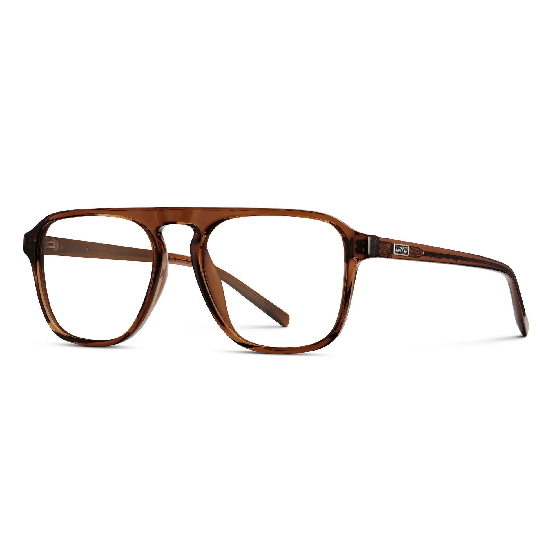 Terracotta Brown || Brown Acetate Prescription Frames with Clear Lenses